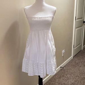 White embroidery dress